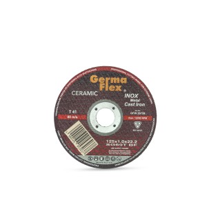 Diskas metalo pjovimo CERAMIC T41 125x1,0x22,2 GermaFlex