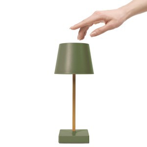 Šviestuvas stalinis liečiamas 10,5x26x10,5 cm žalias 3AAA Home Deco LA10489