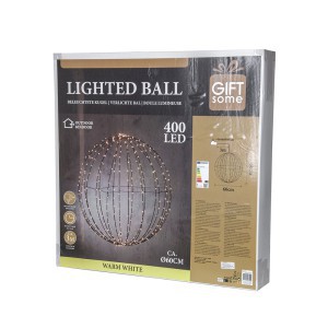 Burbulas 400LED D60cm šilta balta sp. 871129203100