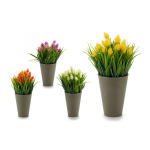 Dirbtinis augalas 10x10x20 cm (4 spalvų) Ibergarden 55295
