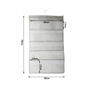 Pakabinama medžiaginė lentynėlė su 22 kišenėmis apatiniams 70x40 cm 01907_SZ