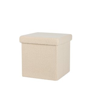 Dėžė-pufas 37.5x37.5 cm sulankstoma, kreminė TEDDY 53520 Urban Living