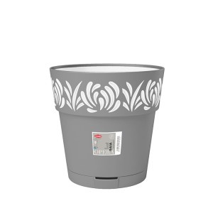 Vazonas OPERA GAIA su vand. rez. 11,8 L D30xH29 cm pilka sp. 88601 STEFANPLAST