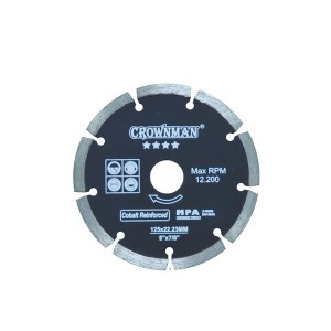 Diskas deimantinis segmentinis 4 žvaigžd. 125 mm 0854125 Crownman (50)