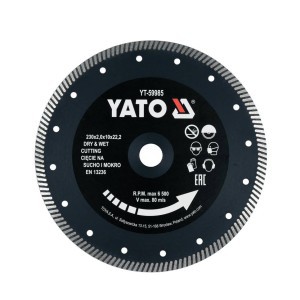 Diskas deimantinis turbo plytelėms 230 mm YT-59985 YATO