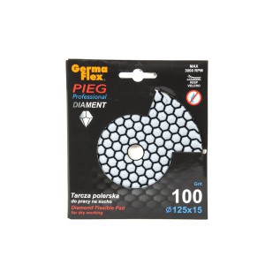 Diskas akmens šlifavimui 125x15 mm  P100 PIG00010 GermaFlex (1)