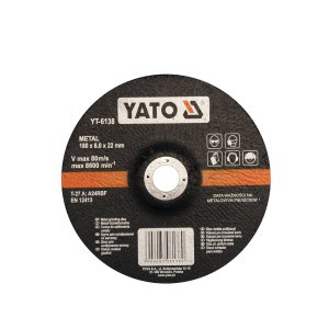 Diskas metalo šlifavimo 180*6.8*22 mm YT-6138 YATO (5/15)