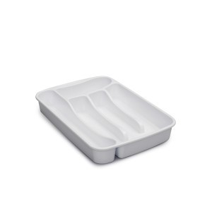 Stalo įrankių dėklas 25x34x5 cm plastikinis baltas 47151 Italija STEFANPLAST