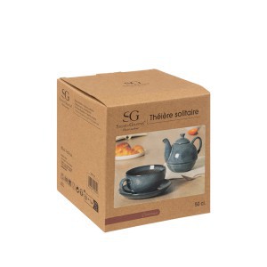 Arbatinukas su puodeliu keramikinis 500 ml mėlynos sp. Secret de Gourmet 194117A