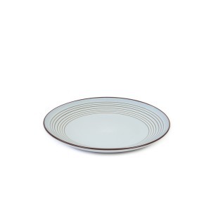 Lėkštė porcelianinė pilka 22 cm CIRCLE 305002