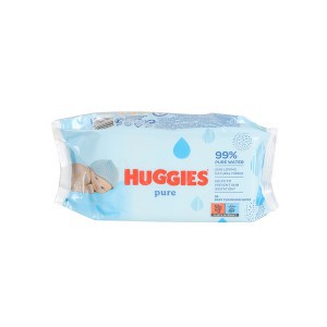 Servetėlės drėgnos vaikams 56 vnt PURE Huggies 75392