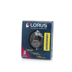 Laikrodis su chronometru rankinis Rf819cx9 Lorus 497666012443 sidabro spalvos