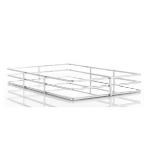 Padėklas metalinis sidabro spl. 4,5x30x20 cm 148746