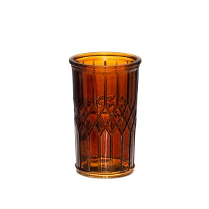 Stiklinė rudos spalvos 270 ml 7,50x7,50x12 cm 608339
