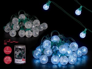 Girlianda 30 LED lempučių 6 m 8 funkcijos Krist+ 88718