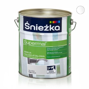 Emalė SUPERMAL balta 10 l F500 RAL9003 Sniežka (1)