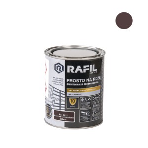 Emalė "Ant rūdžių" pusiau matinė ruda/šokoladinė 0,75 l RAL8017 RAFIL
