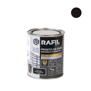 Emalė "Ant rūdžių" matinė juoda 0,75 l RAL9005 RAFIL