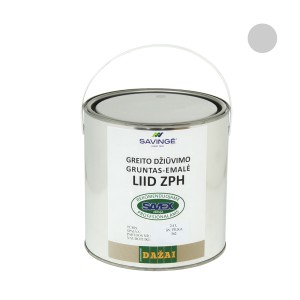 Gruntas-emalė LIID ZPH šv. pilkos sp. 2,4 L greito džiūvimo antikorozinis