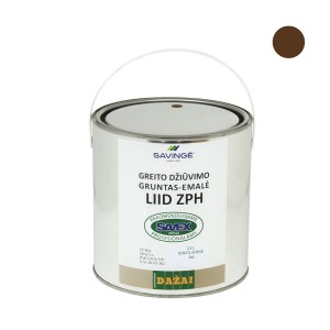 Gruntas-emalė LIID ZPH šokoladinės sp. 2,4 L greito džiūvimo antikorozinis