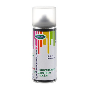 Dažai universalūs aerozoliniai SAVEXSPRAY bespalviai matiniai 400 ml (12)