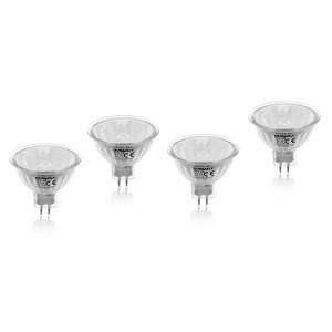 Lempos halogeninės 4 vnt. 12V MR16 40-48W 510lm 3000K GU5.3 DURACELL