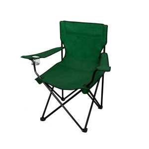 Kėdė turistinė sulankstoma žalia 50x50x80 cm LEZ7167