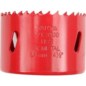 Grąžtas karūninis  60 mm 5/8" TPI 4-6 HSS-M3 Bi-Metal YT-3329 YATO