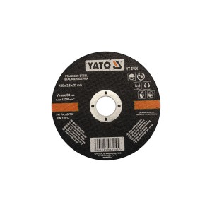 Diskas metalo ir nerūdijančio plieno pjovimo 125*2.5*22 mm YT-6104 YATO (5/25)