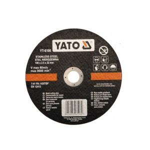 Diskas nerūdijančio plieno pjovimo 180*2.5*22 mm YT-6106 YATO išp.