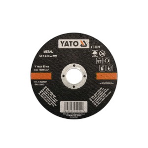 Diskas metalo pjovimo 125*2.5*22 mm YT-5924 YATO (5/25)