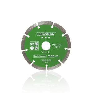 Diskas deimantinis segmentinis 3 žvaigžd. 125 mm 0853725 Crownman (50)