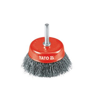 CUP BRUSH, CRIMPED INOX WIRE