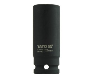 Galvutė šešiakampė ilga smūginė 1/2" 22 mm CrMo YT-1042 YATO