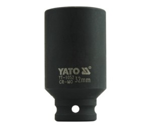 Galvutė šešiakampė ilga smūginė 1/2" 32 mm CrMo YT-1052 YATO