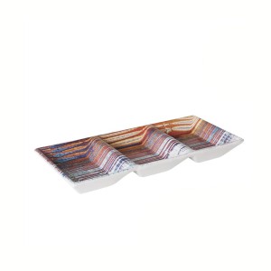 Padėklas/lėkštė užkandžiams 25x11 cm porcelianas La Mediterranea 644725SR258