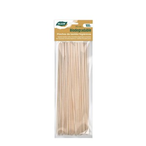 Iešmai bambukiniai 30 cm 2,5 mm 100 vnt kompostuojami Algon BA01019175214