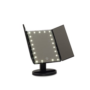 Kosmetinis veidrodėlis 4 dalių 22LED 35x18x2 cm USB 15473_CZ